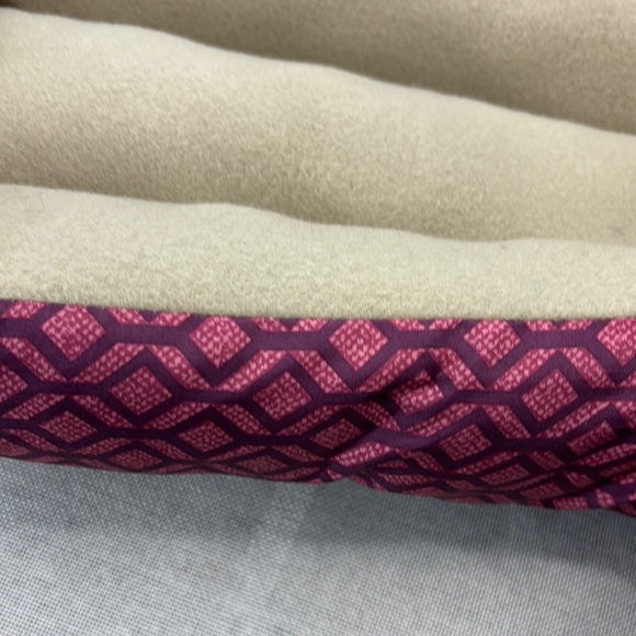 Cozy Tan and Pink Pet Small Bed - Picture 11 of 12